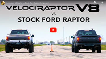 Hennessey V8 Raptor vs Stock Ford Raptor Comparison